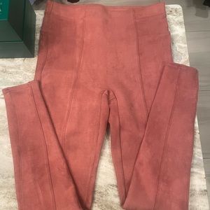 Spanx Tall rust/apricot colors velvet pants
